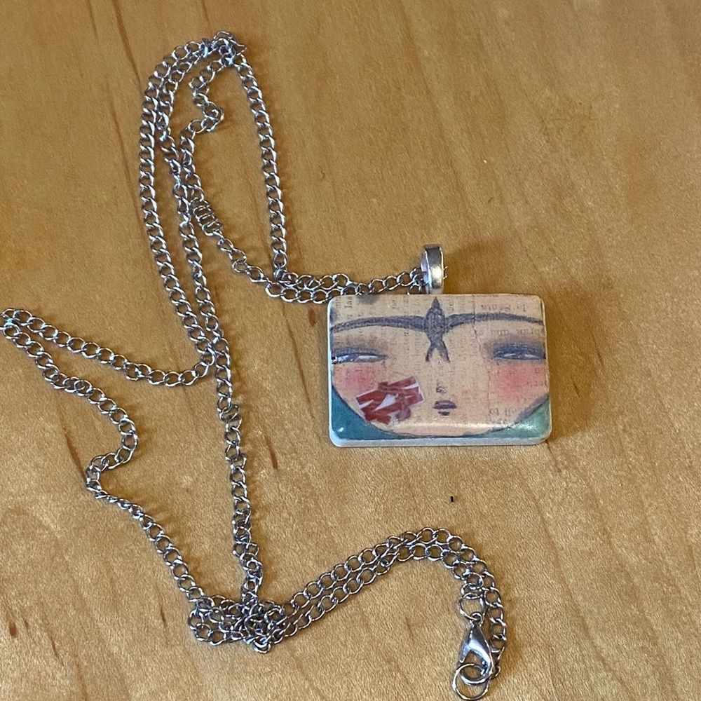 Handmade Rummikub necklace